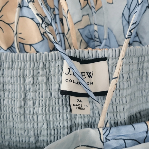 J Crew Collection Textured Satin Skirt Set in Zinnia Floral XL - Picture 4 of 7